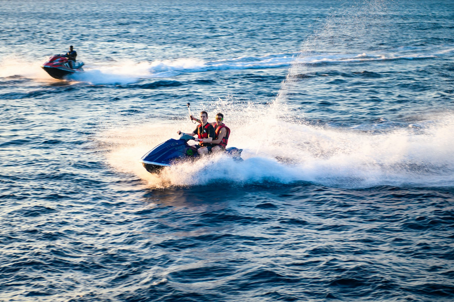 Yamaha VX WaveRunner with two riders